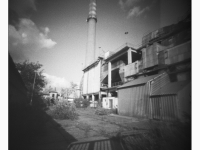Erőmű (Tatabánya, 2014. május) (Papír lyukkamera, 100 B&W film)