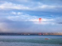 Ködbe bújt híd (San Francisco)